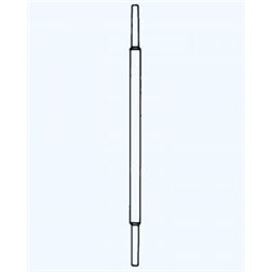 Tige à souder polie verre massif pour palier d'agitateur Ø 9.99 Lg. 240mm