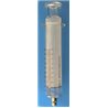 Seringue verre borosilicate - cône luer-lock métal 20 ml - graduations 1.0 ml