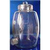 Baril en verre capacité 10l - avec couvercle