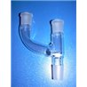 Raccord adaptateur à 2 cols parallèles - 1 rodage 19/26m - 2 rodages 19/26f