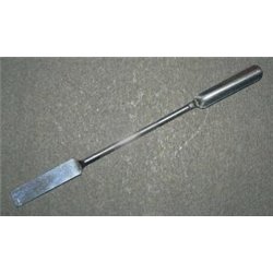 Spatule pour poudre longueur 150mm - 1 embout plat - 1 embout gouttière