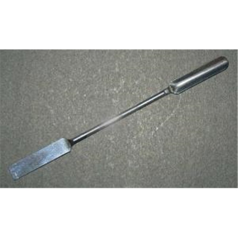 Spatule pour poudre longueur 150mm - 1 embout plat - 1 embout gouttière