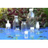 Flacon rond verre blanc col étroit - 125ml - bague à vis 28 - pack x 104