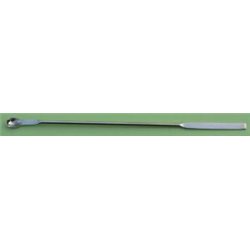 Micro-spatule longueur 210mm - 1 plat Ø 4mm Lg. 40mm - 1 micro-cuillère Ø 5mm