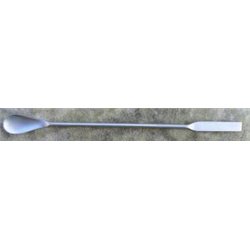 Spatule analyse longueur 235mm - 1 plat Ø 8mm - 1 cuillère Ø 18mm