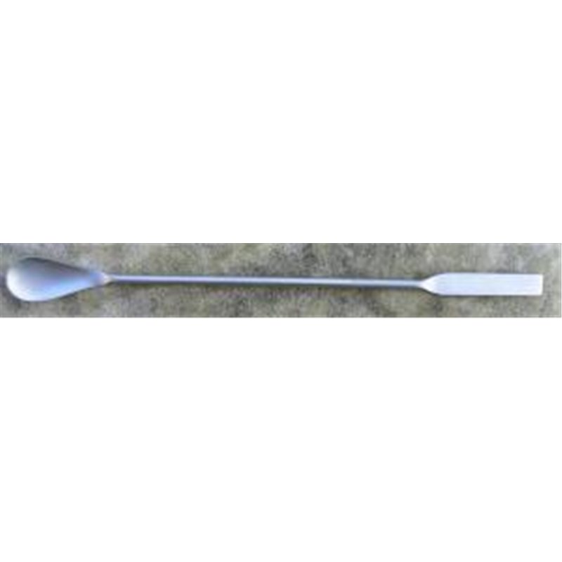 Spatule analyse longueur 235mm - 1 plat Ø 8mm - 1 cuillère Ø 18mm