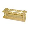 Portoir en bois pour tubes Ø ext. 14 mm maxi. - 12 trous - Ø 16mm - sur 2 rangs