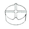 Barreau aimanté forme étoile simple - Ø 10mm x épaisseur 8mm