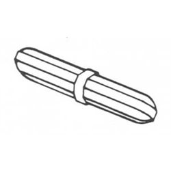 Barreau aimanté octogonal + épaulement - longueur 15mm x Ø 8mm