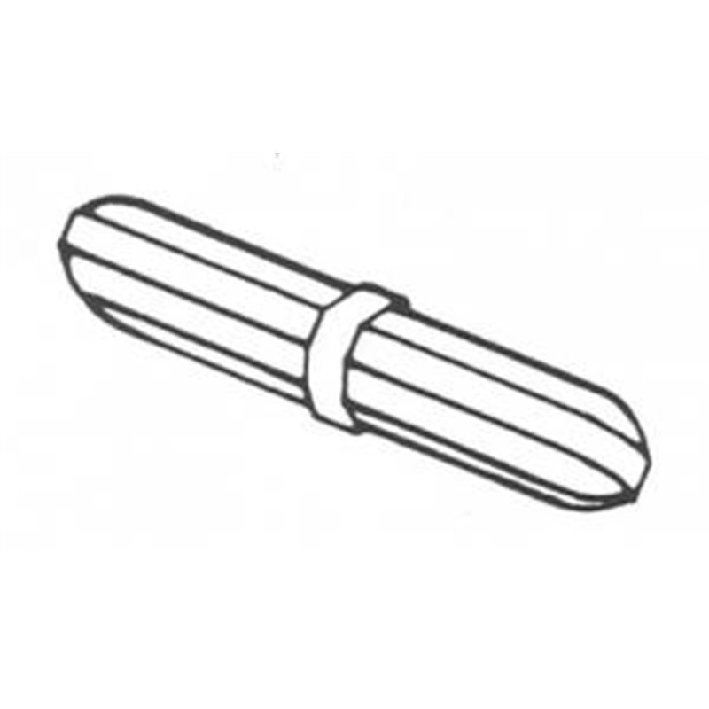 Barreau aimanté octogonal + épaulement - longueur 15mm x Ø 8mm