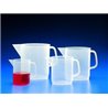 Carafe à anse polypropylène forme basse 1l.