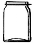 Flacon pilulier avec cape pp.