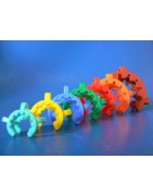 Clip plastique rodage conique