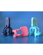 Clip plastique rodage sphérique