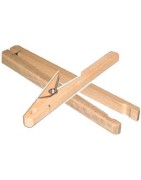 Pinces en bois pour tubes