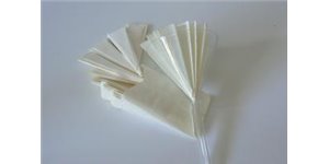 Papier filtre plissé entonnoir